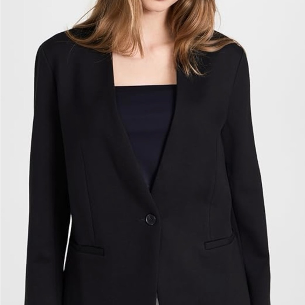 Spanx Women’s Perfect Black Collarless Blazer Size Large - Picture 6 of 11